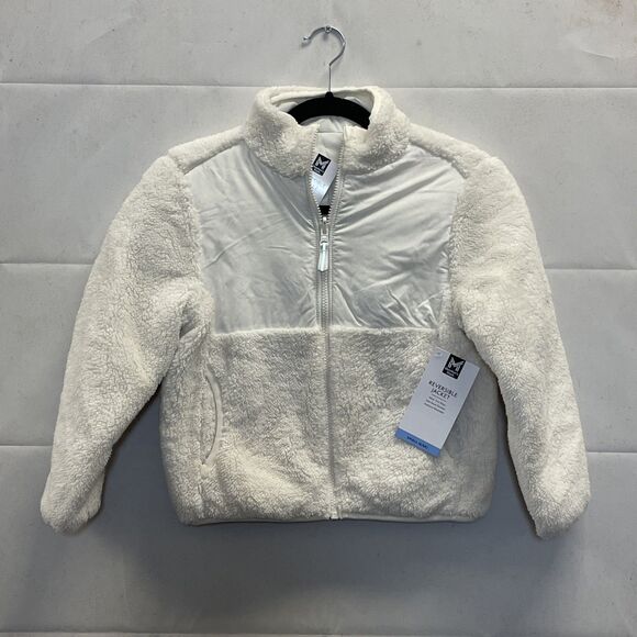 Member's Mark Other - NEW! Kids Members Mark Reversible Sherpa Fleece Jacket, Ivory, Size Small 6/6X